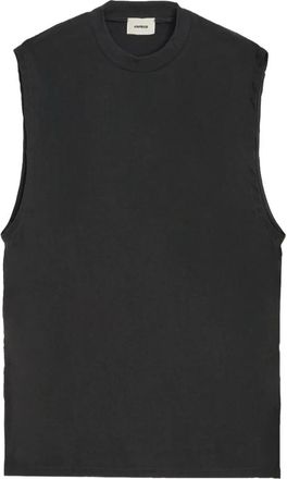 A Paper Kid Mouwloze top met ronde hals rechte zoom - Dames - Tops zonder mouwen - Zwart - S - Tops