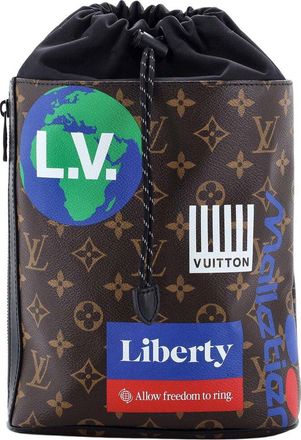 Louis Vuitton Chalk Sling Bag Limited Edition Logo Story Monogram Canvas (Authentic Pre-Loved)