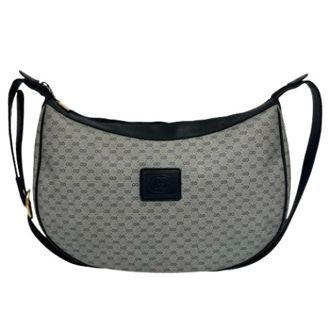 Gucci Pre-owned Vintage Schoudertas - Dames - Pre-owned - Blauw - Maat: ONE Size Leer