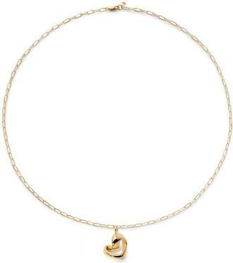 Monica Vinader Infinity Heart Pendant Necklace in 18K Gold Vermeil at Nordstrom