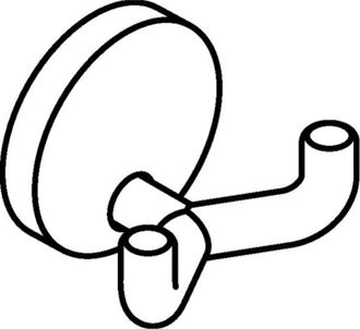 No Brand No Brand - Doble Gancho 477.90b025 Doble A.43.5mm Pa 98 Se&ntilde;al Blanco Ma D.50mm Hewi