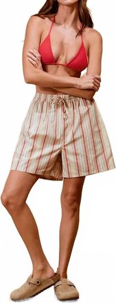 Soleil Unisex Tommy Cotton Short Short In Sugarcane