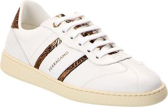 Ferragamo Achille 2 Leather & Suede Sneaker