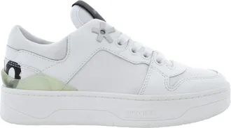 Jimmy Choo London Florent/F Calf Canvas Low-Top Sneakers, Brand Size 34.5 ( US Size 4.5 )