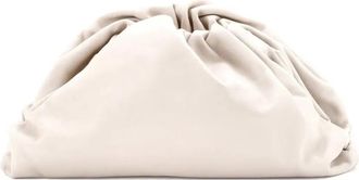 Bottega Veneta The Pouch Leather Teen clutch bag - Beige