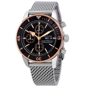 Breitling Superocean Heritage II Chronograph Automatic Chronometer Black Dial Mens Watch U13313121B1A1