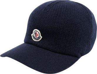 Moncler Cappellino da baseball in maglia - - Accessories - Donna - Blu - S