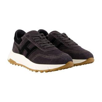 Hogan Mens Hyperlight Allacciato H Sneaker Black Calfskin