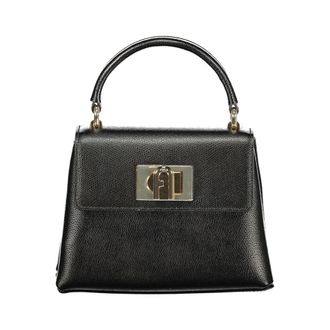 Furla Nero Leather Woman Womens Handbag