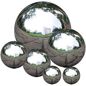 OEM Esferas De Acero Inoxidable Para Jard&iacute;n, 6 Piezas, 50-150 Mm, Esferas Flotantes Para Estanques, Esferas Decorativas Sin Costuras, Esferas Espejadas Pa