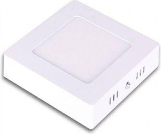 Trade Shop Trade Shop Traesio - Trade Shop - Pannello Plafoniera Led 6w Quadrato Pvc Luce Bianco Caldo Freddo Naturale P120