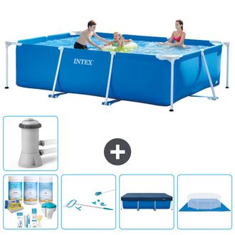 Intex Piscina Con Estructura Rectangular - 300x200x75 Cm - 7-piezas S21124