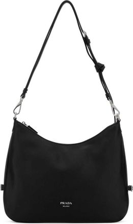 Prada Black Fold Large Shoulder Bag