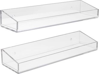 Sorbus 2Pc Acrylic Bathroom Shelves