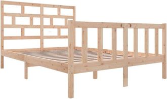 vidaXL Vidaxl - 3101343 Bed Frame without Mattress Solid Wood 120x200 cm (810077+814184)