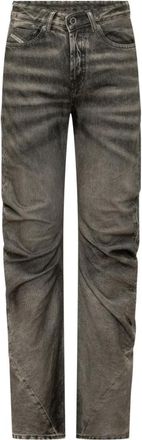 Diesel D-Twisty-Fsj Jeans - Dames - Regular Fit Jeans - Grijs - W26 - Katoen - Jeans
