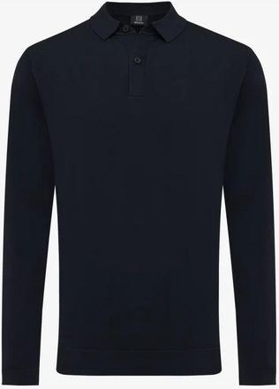 Genti Cool Dry Longsleeve in Donkerblauw - Heren - Polos - Blauw - 3XL - Tops