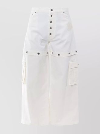 Off-white denim super baggy jeans