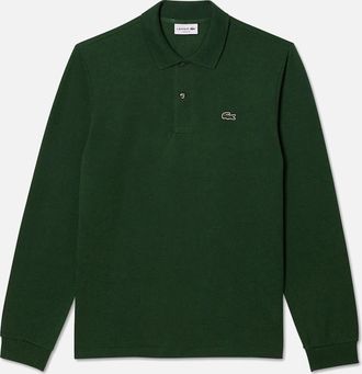 Lacoste Mens Mens Pine Green Lacoste L1212 Classic Long Sleeve Polo T-Shirt - Size: 38