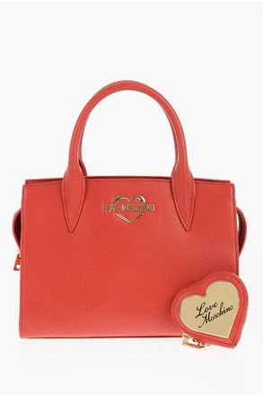 Moschino LOVE Solid-Color Tote Bag with Gold Logo size Unica