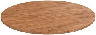 vidaXL vidaXL Piano Tavolo Rotondo Marrone Chiaro Ø70x1,5 cm Rovere Trattato