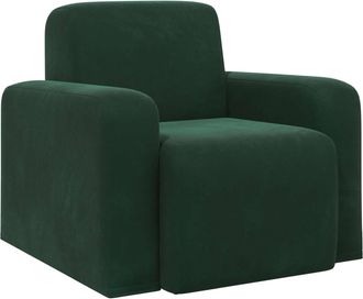 vidaXL Sill&oacute;n Verde Oscuro Terciopelo Vidaxl