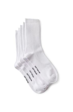 Cotton On 5Pk Crew Sock in White at Nordstrom