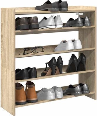 vidaXL Scarpiera Rovere Sonoma 80x25x81 cm in Legno Multistrato - Vidaxl