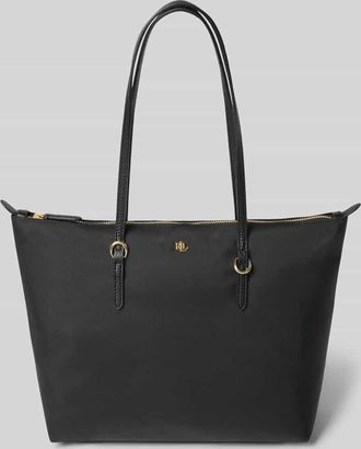 Lauren Ralph Lauren Tote Bag mit Label-Applikation Modell KEATON in Black, Größe 1
