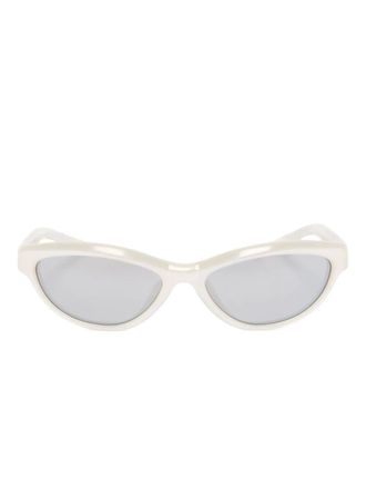 Jacquemus Zonnebril met cat-eye montuur - Wit