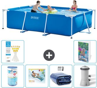 Intex Piscina Con Estructura Rectangular - 300x200x75 Cm - 7-piezas S173