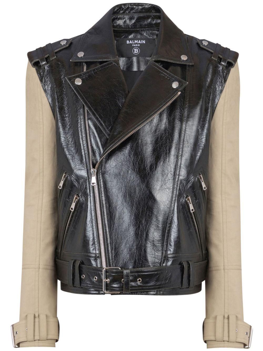 ベスト・ジレ BALMAIN FW25 Cream jacquard vest (FF1AG740VI29 0CF) Jacquard halterneck dress with Balmain ribbon motif - Women