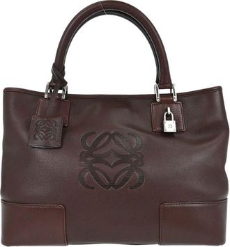 Loewe Fusta Leather Brown Leather Handbag (Pre-Owned)