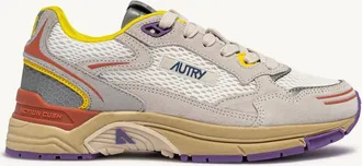Autry SNEAKERS HYPERWAY IN SUEDE E MESH BIANCO E ARABESQUE