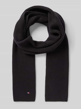 Tommy Hilfiger Schal aus Kaschmir-Baumwoll-Mix in Black, Gr&ouml;&szlig;e 1