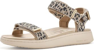 Woden Line Suede Sandals Womens Sandals Leopard : EU 39 (US Womens 7.5) M, Rubber