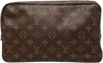 Louis Vuitton Pre-owned Clutches, female, Brown, Size: ONE SIZE Pre-owned Trousse Toilette 28