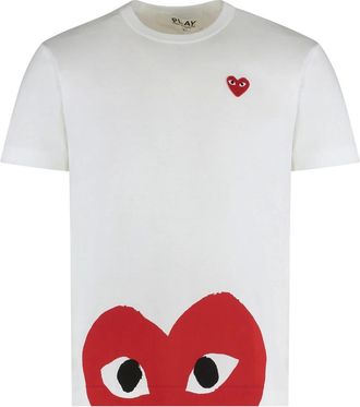 Comme Des Garçons Tops, Heren, Wit, XL, T-Shirts