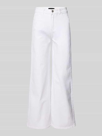 Pieces Wide Fit Jeans aus Baumwoll-Mix Modell SELMA in Weiss, Gr&ouml;&szlig;e 33/32