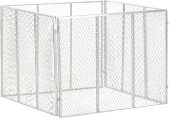vidaXL Compostador De Jard&iacute;n Hierro Galvanizado 100x100x77 Cm Vidaxl