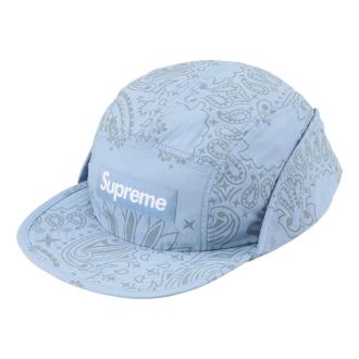 SUPREME SS26 Reflective Bandana Sunshield Camp Cap Light Blue SUP-SS26-1048-BLUS