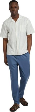 Onia Stretch Linen Pull-on Pant in Vintage Indigo at Nordstrom, Size Xx-Large S