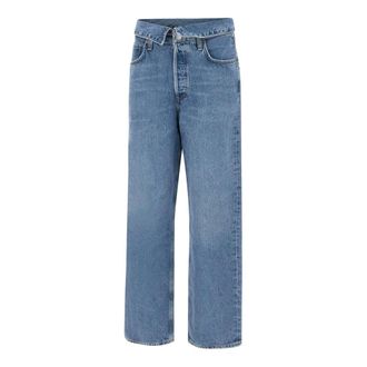 A Gold E Straight Jeans, female, Blue, Size: W29 Echo Taper Jean