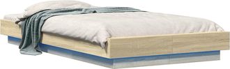 vidaXL Estructura De Cama Con Led Roble Sonoma 80 X 200 Cm Vidaxl