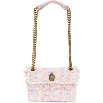 Kurt Geiger Medium Kensington Sequin Tweed Convertible Shoulder Bag in Pink Multi at Nordstrom Rack