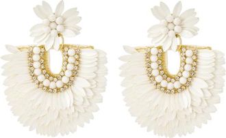 Untamed Petals Dubai Earring in White at Nordstrom