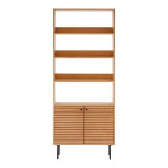 Moloo Librer&iacute;a de 2 puertas en roble natural 80x200 cm