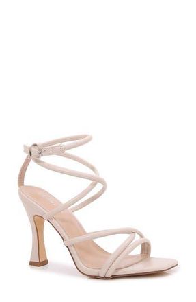 Berness Emile Ankle Wrap Stiletto Sandal in Beige at Nordstrom Rack, Size 7.5