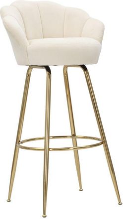 Mauro Ferretti Taburete De Bar Vienna Crema Cm 55x53x110