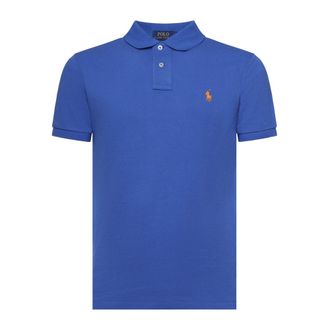 Polo Ralph Lauren Polo Shirts, male, Blue, Size: 2XL Pique Polo Shirt